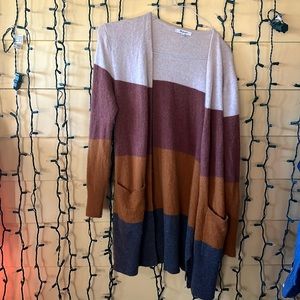 MADEWELL colorblock cardigan